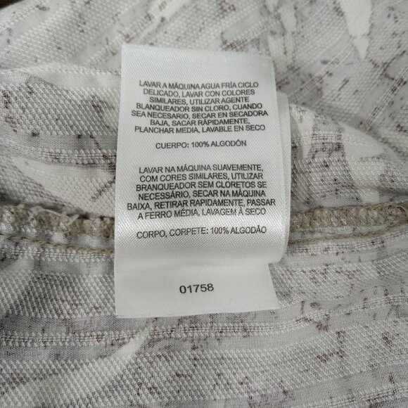 COLUMBIA Men's Brown Hawiian Leaf Design Button Front Shirt Size Medium - Picture 8 of 10